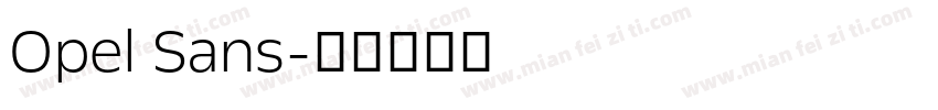 Opel Sans字体转换